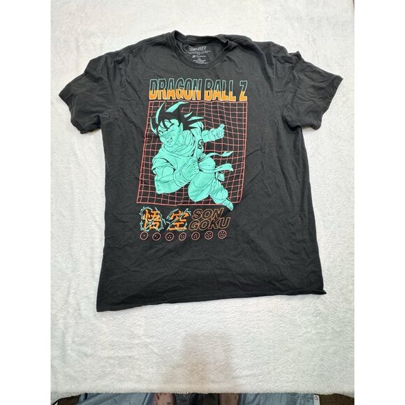 DBZ Dragon Ball Z Son Goku Graphic T-Shirt Men's Size 2XL Black Cotton Shirt NWT - Picture 1 of 8